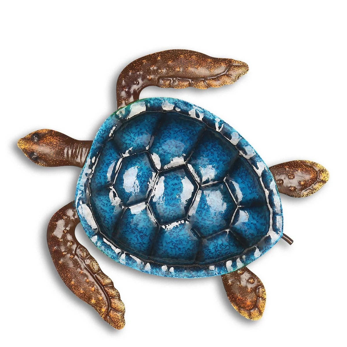 Cute and Baby Sea Turtle Wall Art Decor by Metal Ocean Figurines