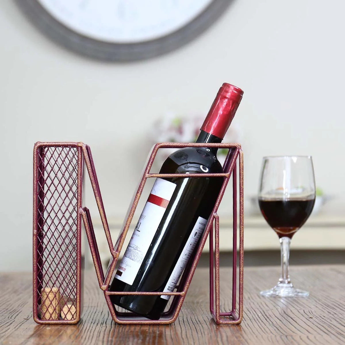 Decorative Letters wine bottle-cork holder is a great item to Housewarming Gifts
