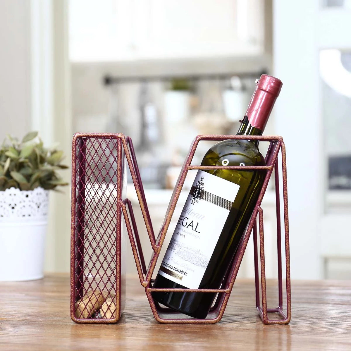 Decorative Letters wine bottle-cork holder is a great item to Housewarming Gifts