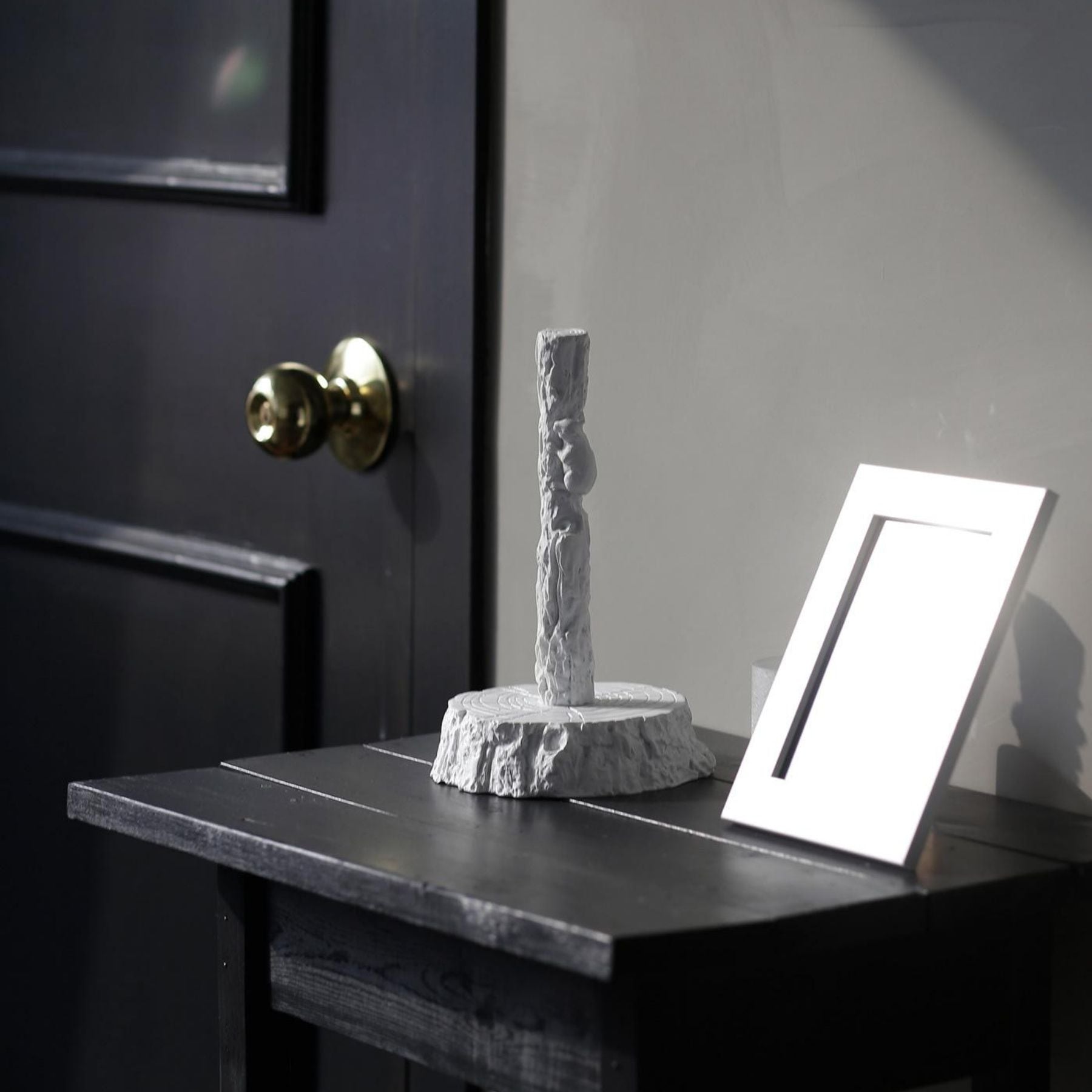 Decorative and Standing Paper Towel Holder with Squirrel Ornament