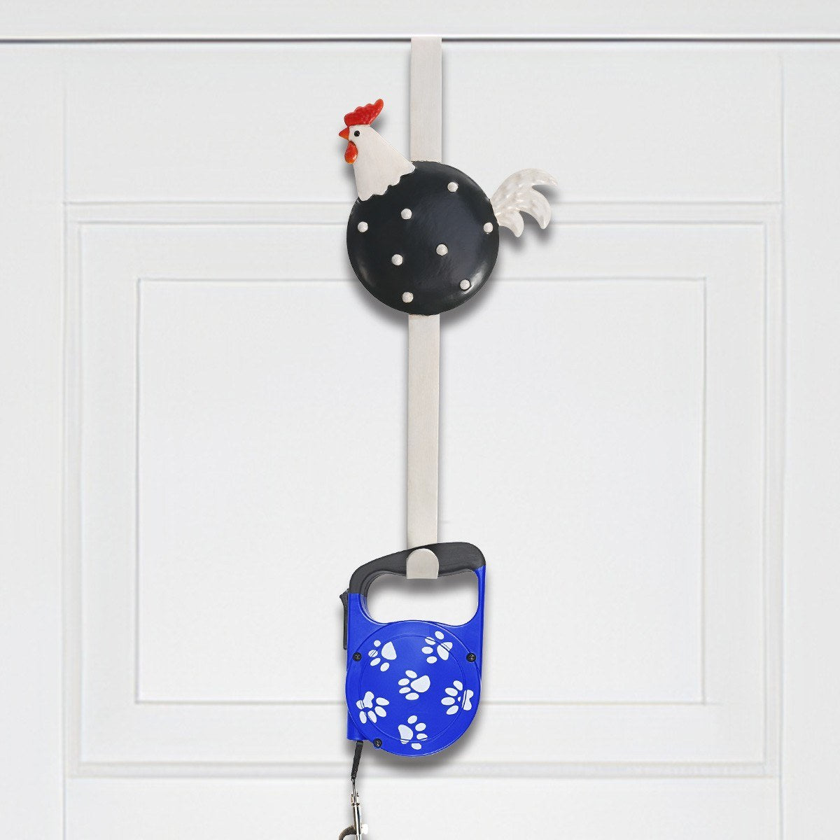 Door Hook and Door Hangers with Door Wreath Hanger Chicken Rooster for Farmhouse Decor