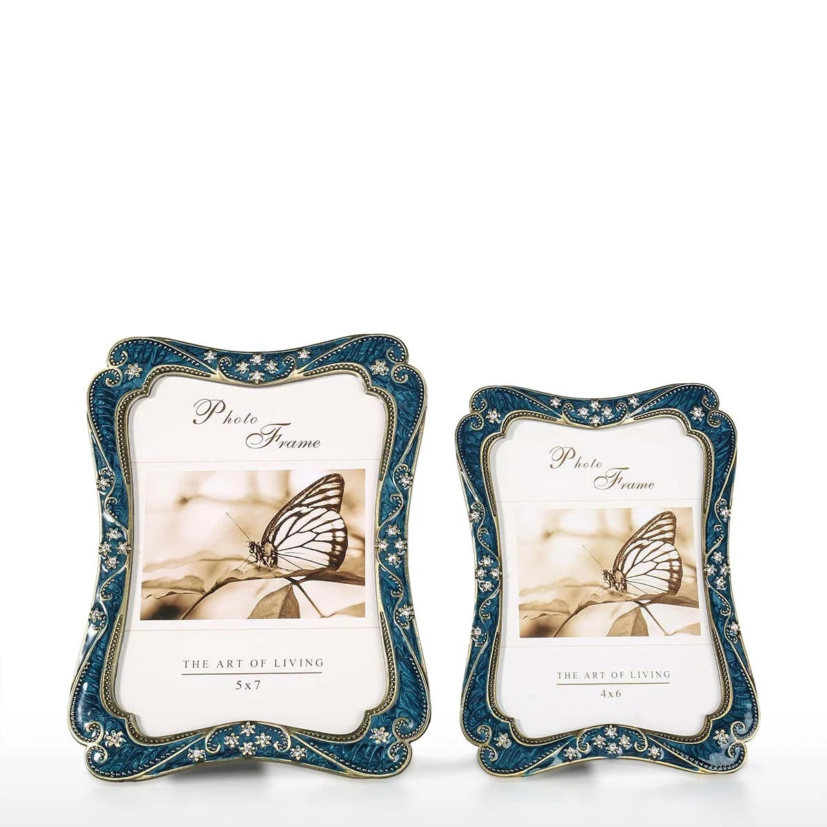 Flower Detail Blue Photo and Picture Frame