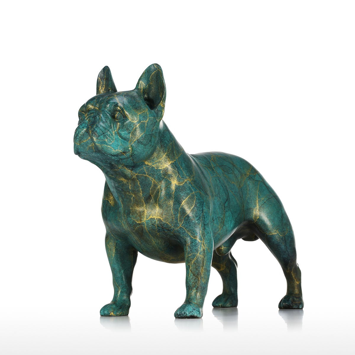 French Bulldog Christmas and Luxury Christmas Decorations with French Bulldog Statue for Christmas Decorations
