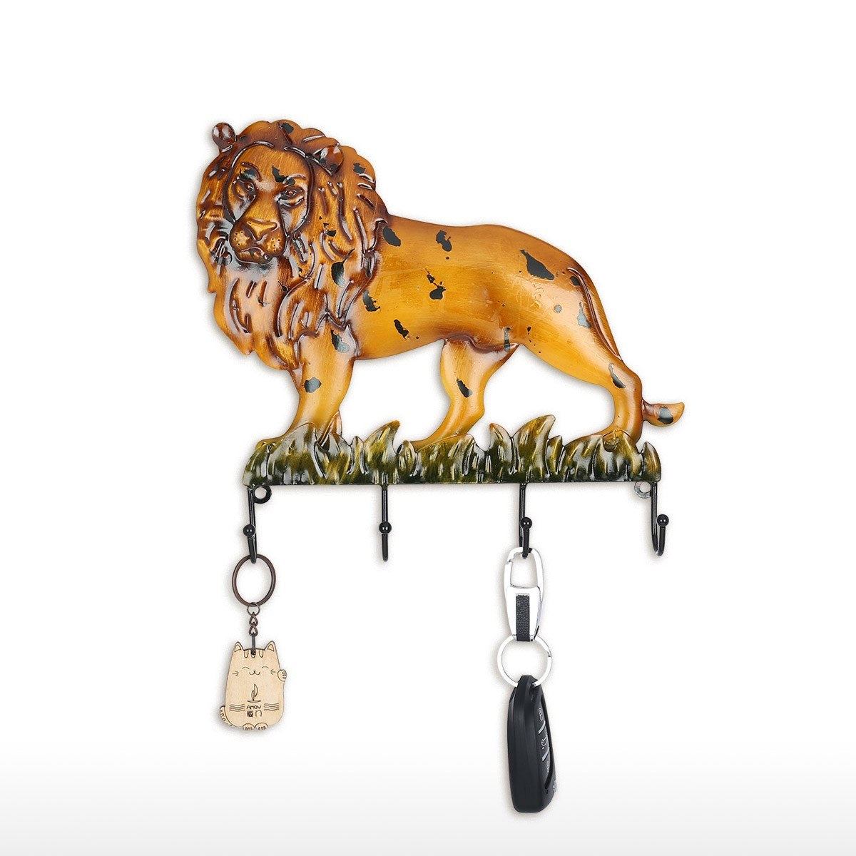 Get the power of a whole pride of lions with this lion wall hook