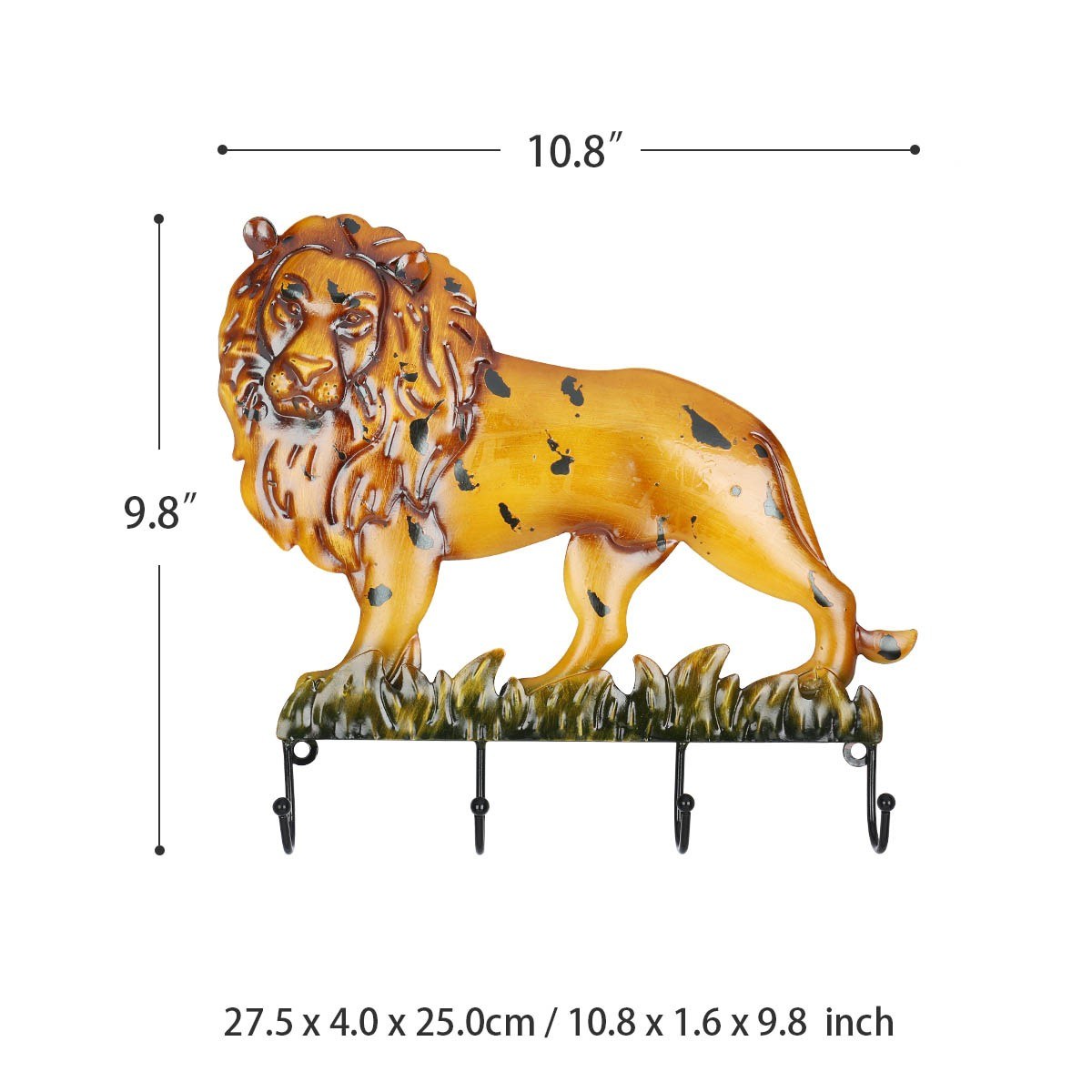 Get the power of a whole pride of lions with this lion wall hook