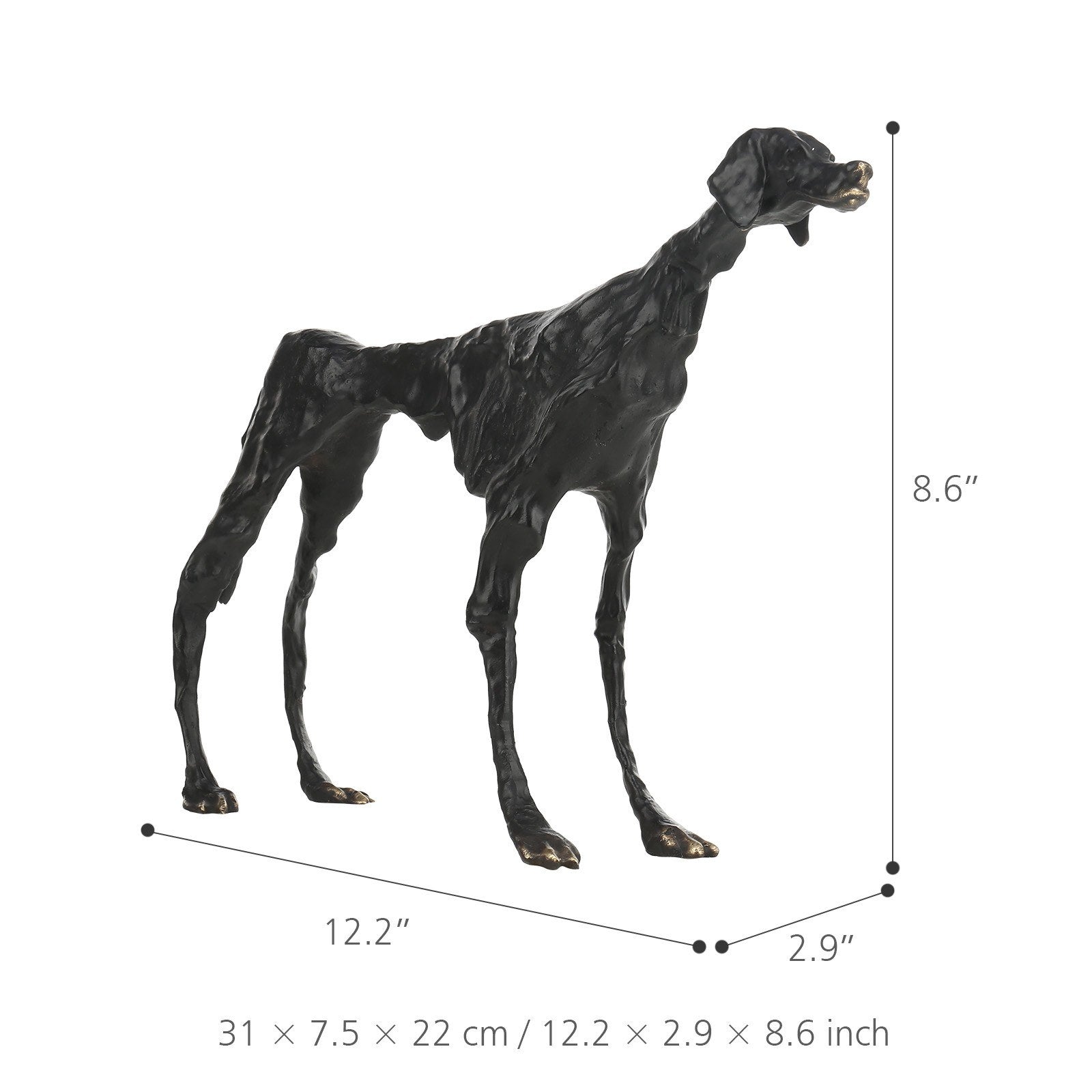 Dog sculpture by Alberto Giacometti: a shocking balance and tranquility