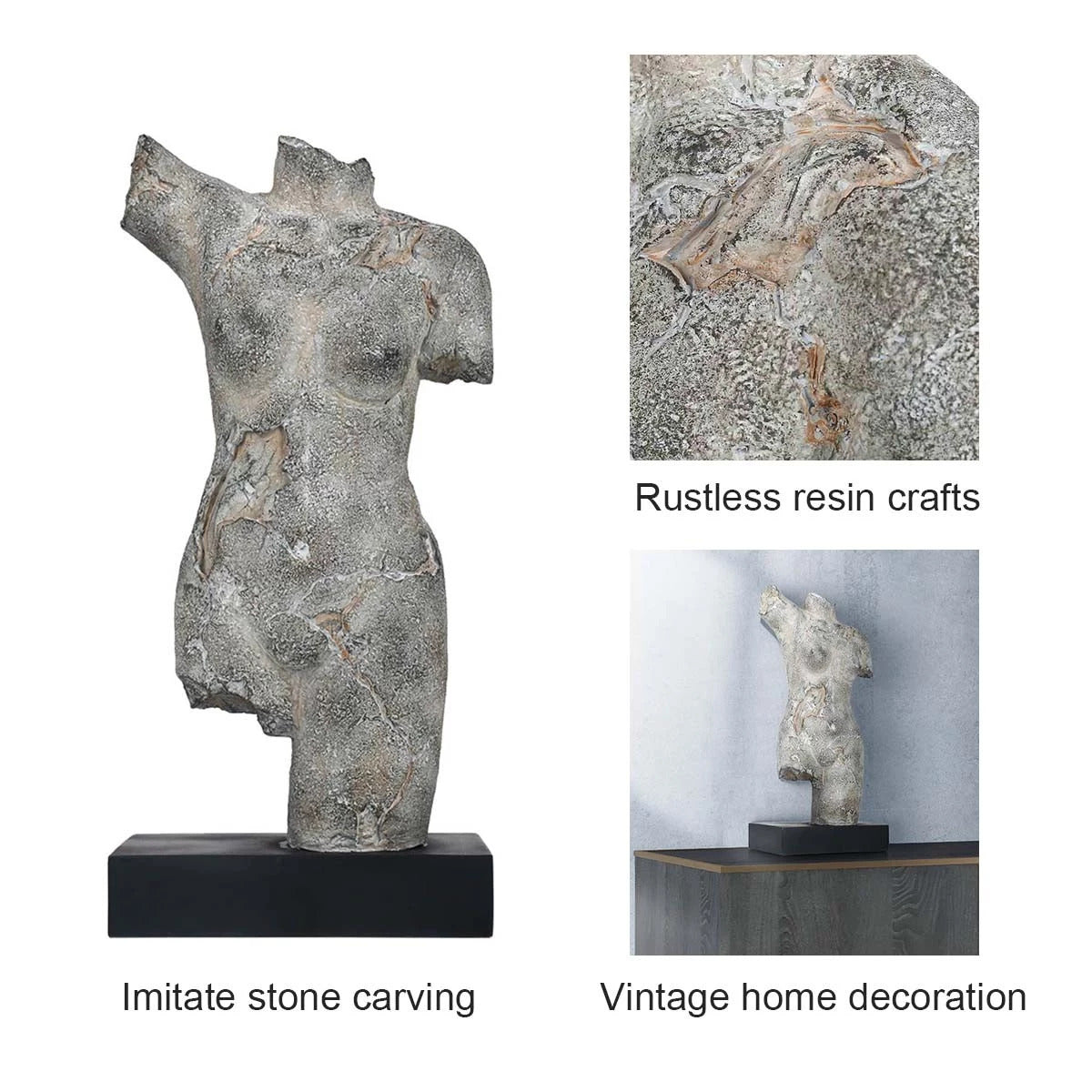 Greek Bust and Sculpture Female Body