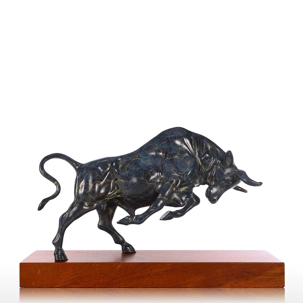 Green Bull Statue