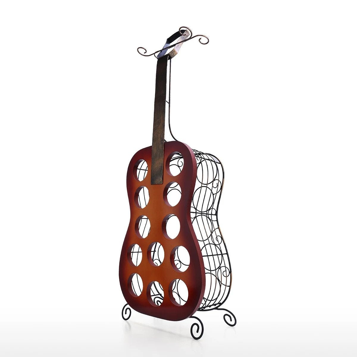 Guitar Wine Rack 12 Bottle Wine Rack Storage Decor Ornaments