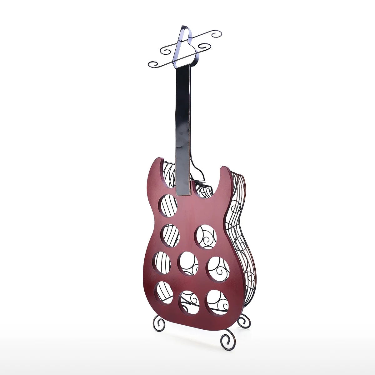 Guitar Wine Rack 9 Bottle Wine Rack Storage Decor Ornaments