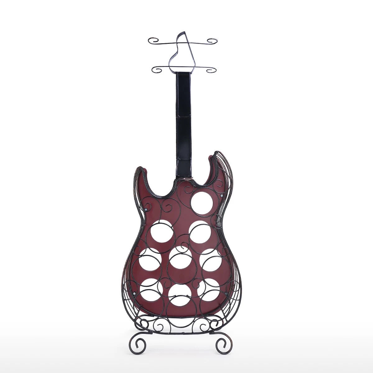 Guitar Wine Rack 9 Bottle Wine Rack Storage Decor Ornaments