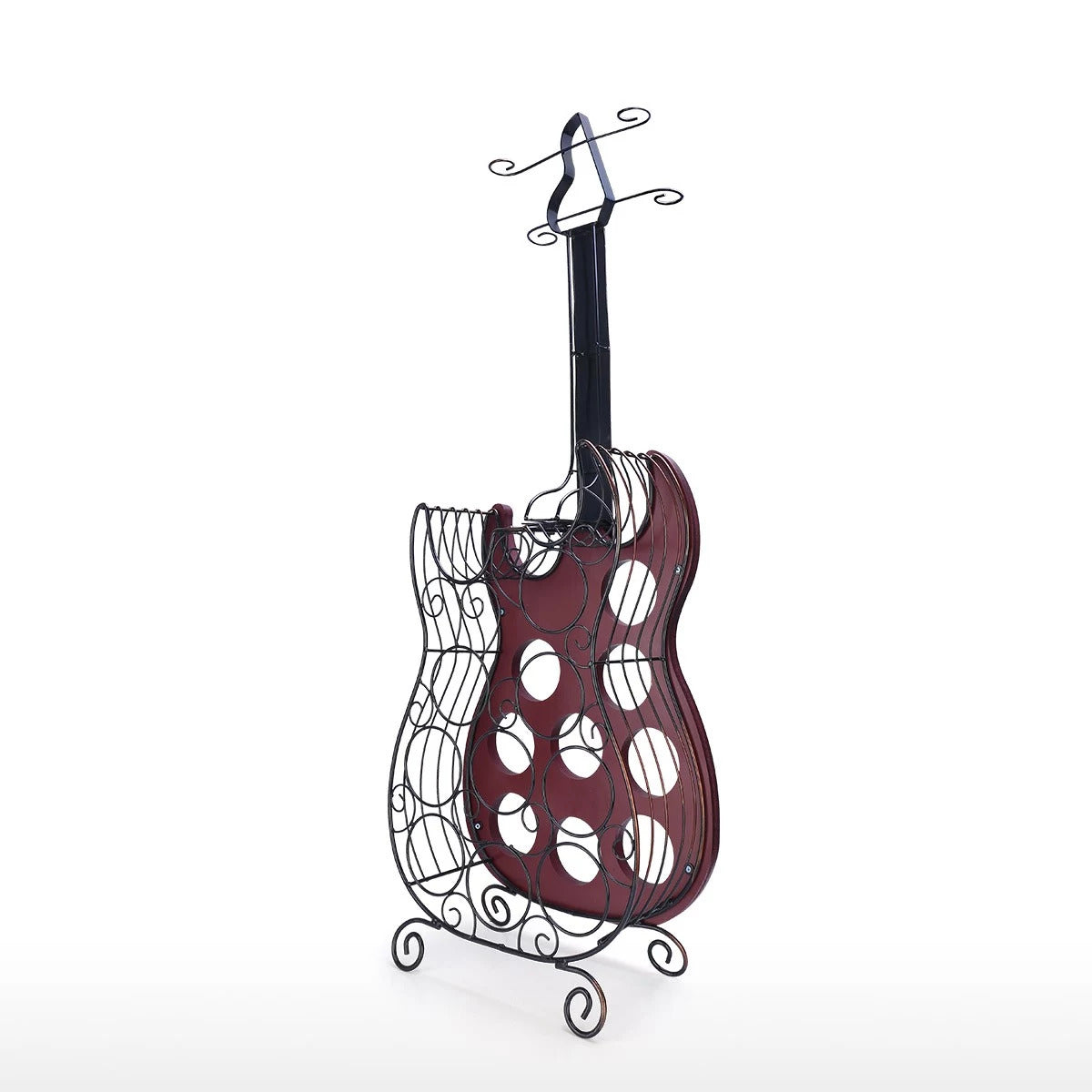 Guitar Wine Rack 9 Bottle Wine Rack Storage Decor Ornaments