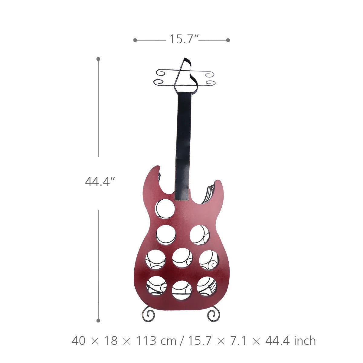 Guitar Wine Rack 9 Bottle Wine Rack Storage Decor Ornaments