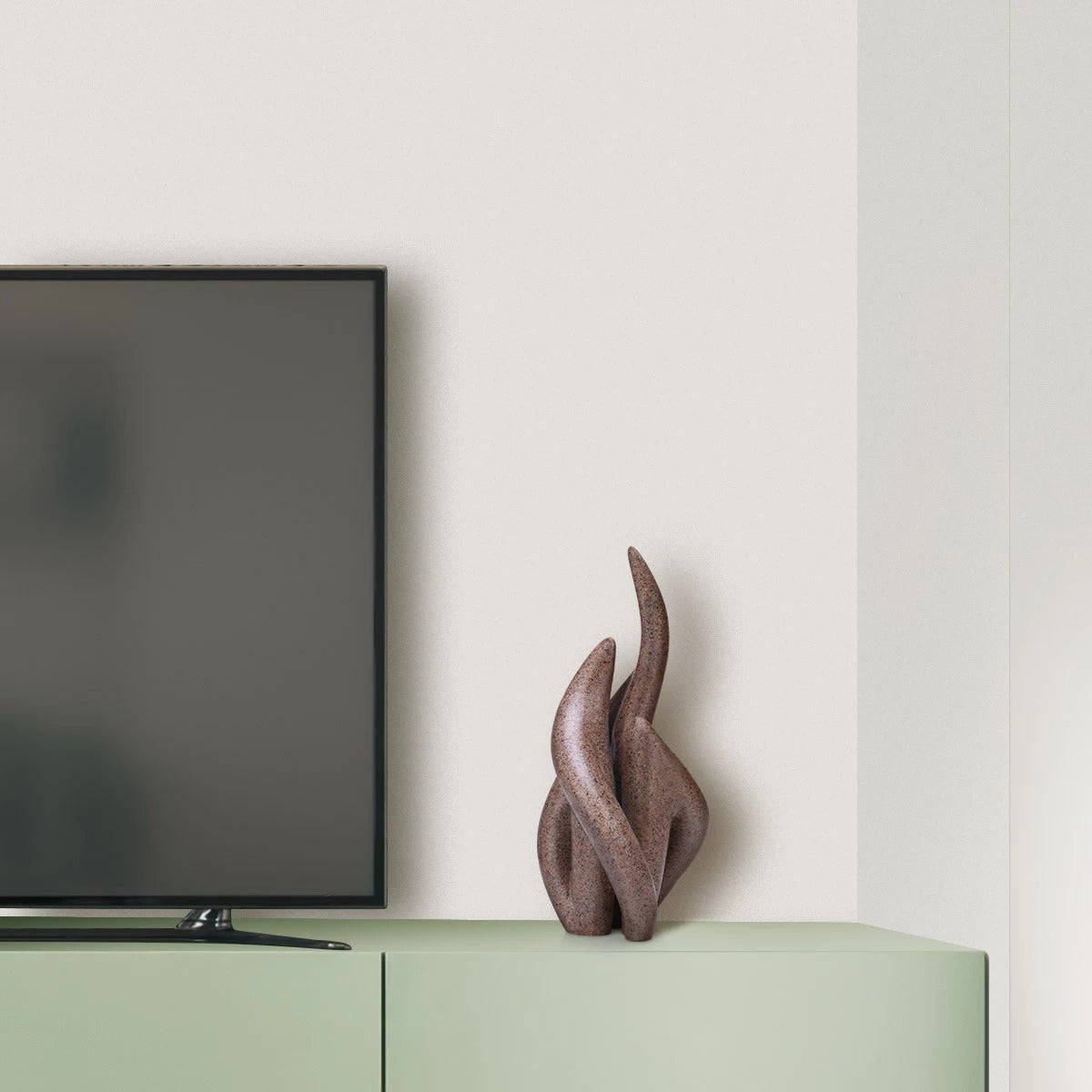 Home Accent TV Stand Decor by Resin Abstract Modern Geometric Sculpture