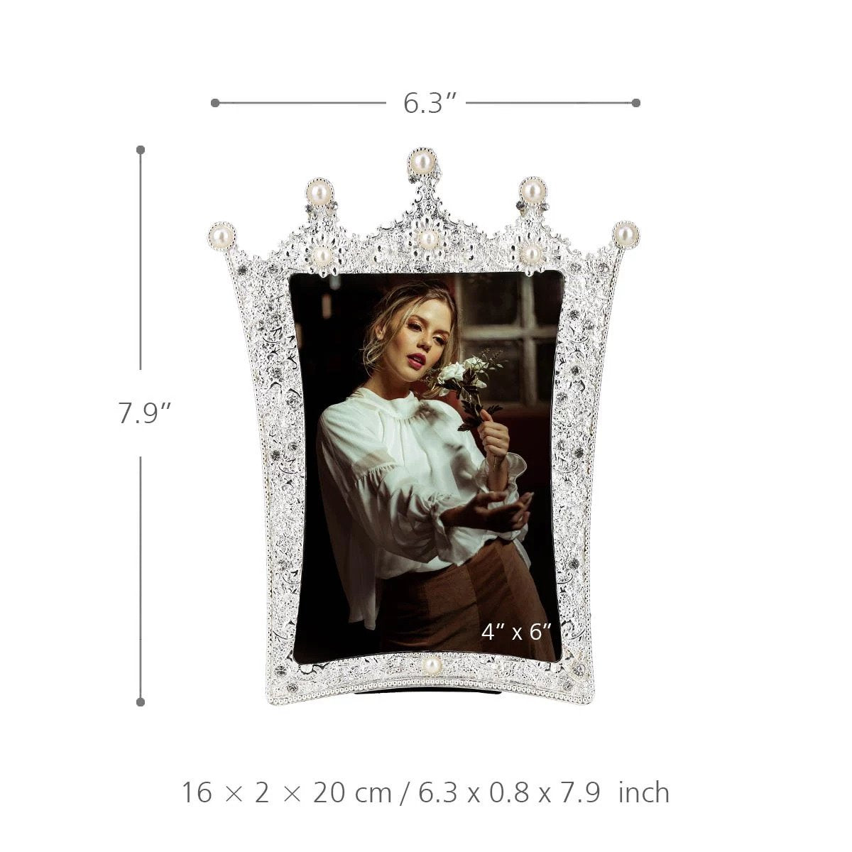 Jewellery Pearl Photo Frame with 4X6 to Home Decor Accessories