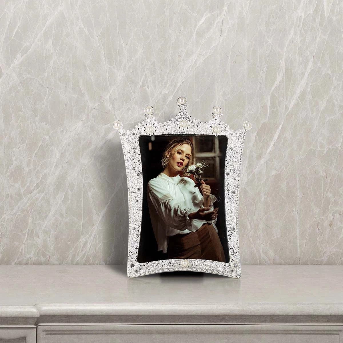 Jewellery Pearl Photo Frame with 4X6 to Home Decor Accessories