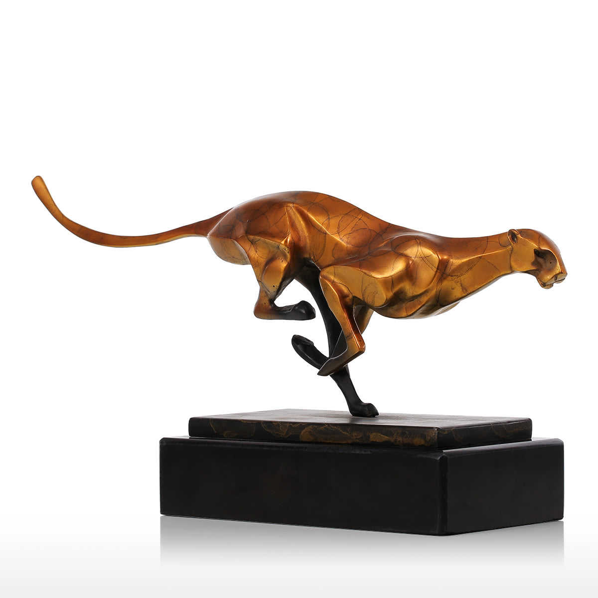 Leopard Sculpture and Bronze Leopard Sculpture for Leopard Home Decor and Leopard Decor for Living Room