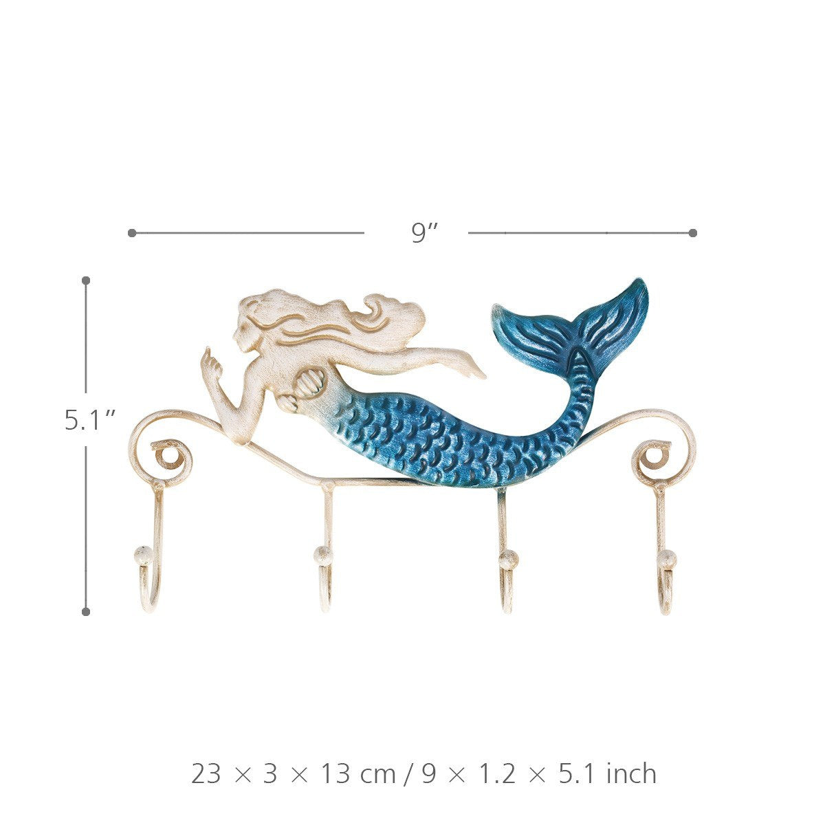 Mermaid Wall Hanging Metal Decor and Mermaid Wall Hook Decor, , Art Decoration, Interior Decoration, Sculpture, Glass Art,