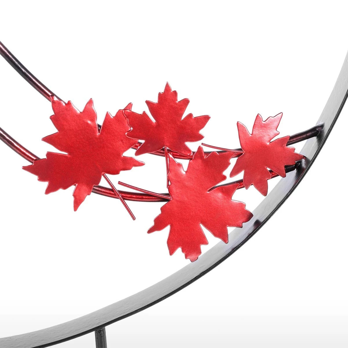 Metal Abstract Leaf Sculpture