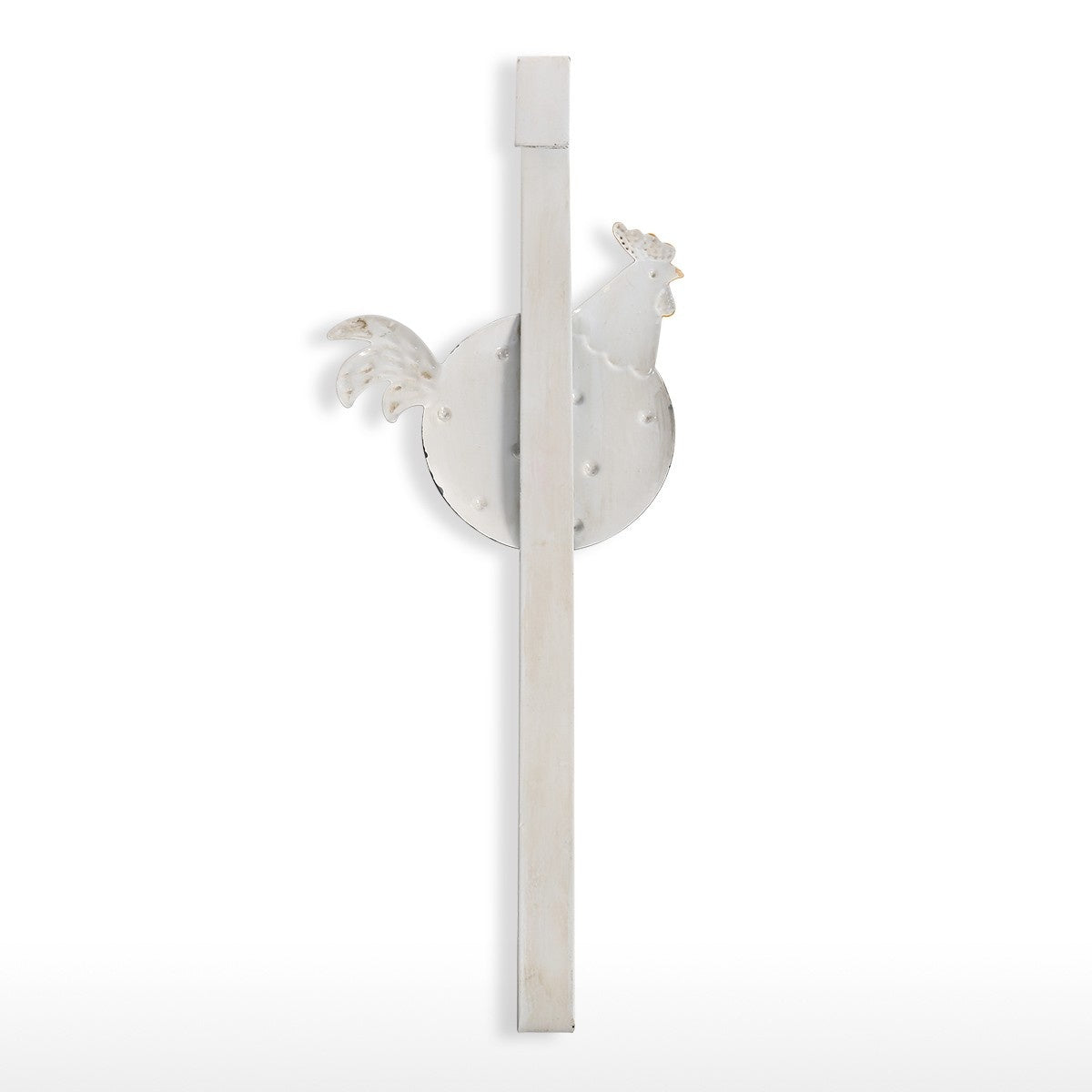 Metal Rooster and Chicken Decor with Door Hook and Door Hanger for Farmhouse Decor
