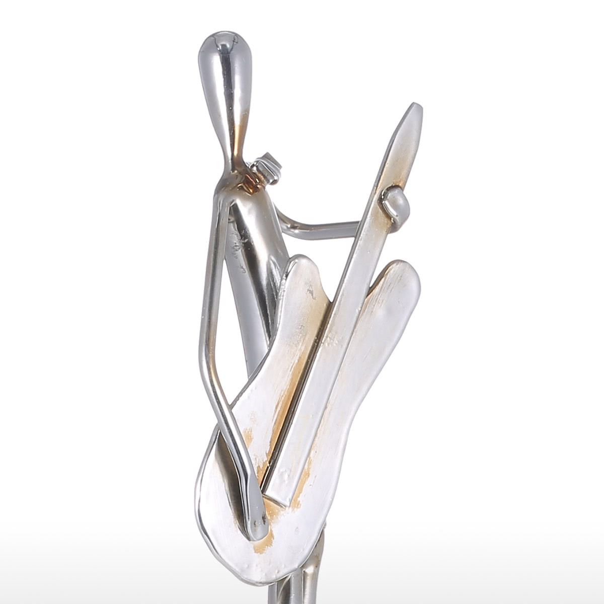 Metal Sculpture with Guitar for Music Gifts and Gifts for Music Lovers