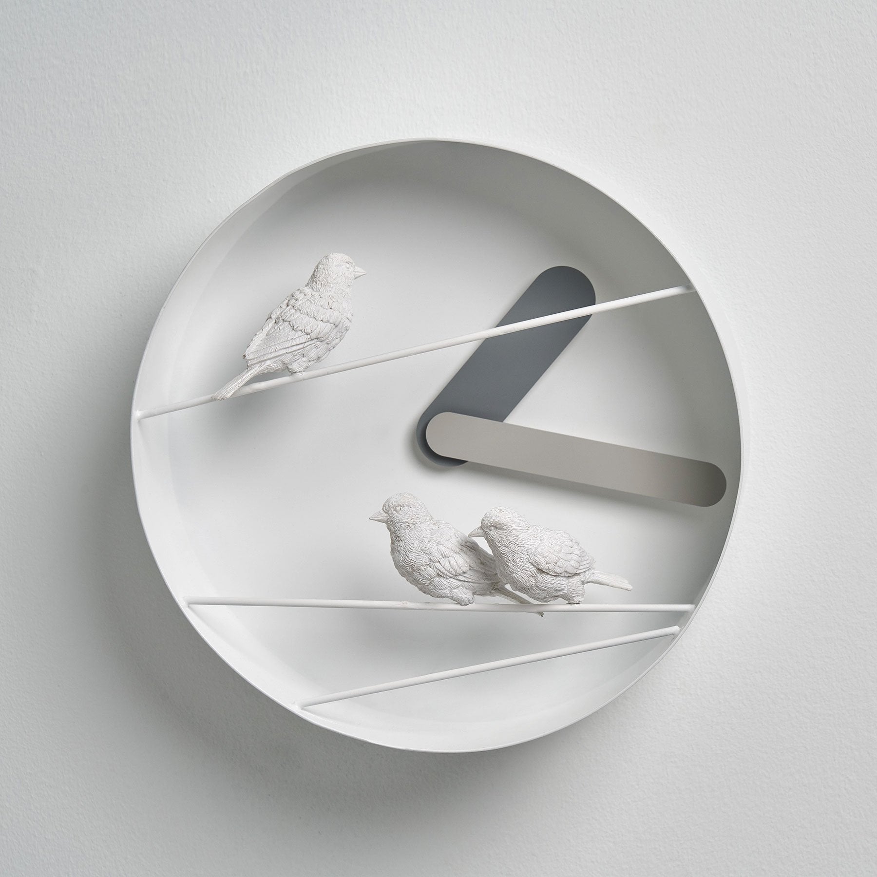 Sparrow round wall clock, feel immerse yourself in nature!