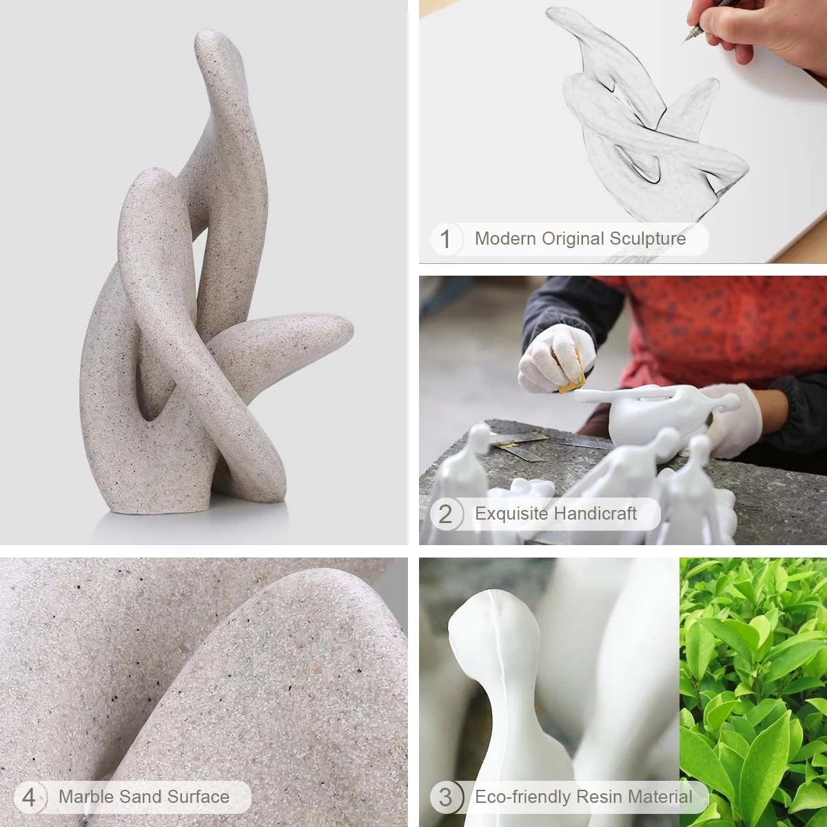 Modern and Abstract Sculpture by Resin Statues