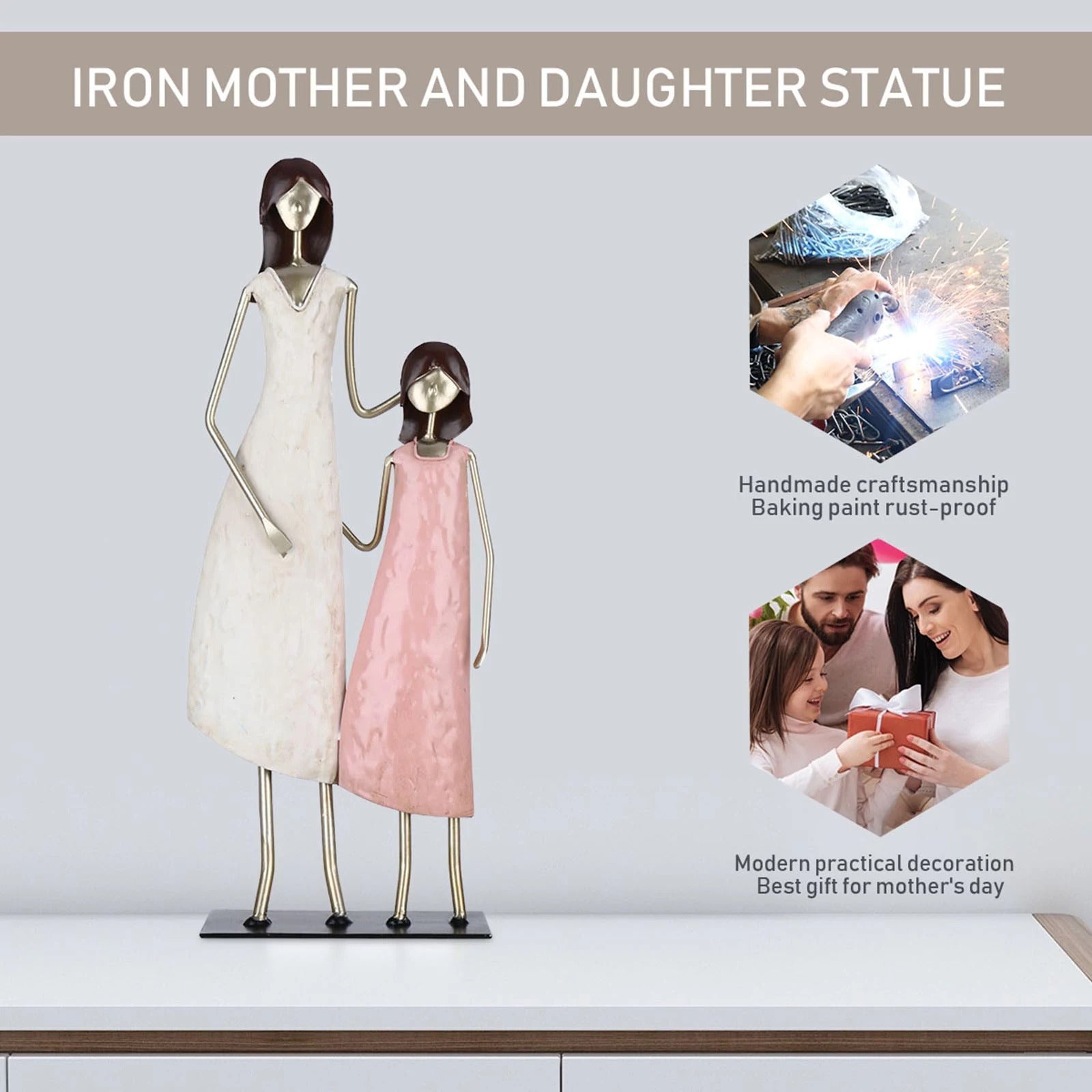Mother Daughter Figurines for Mothers Day Gifts