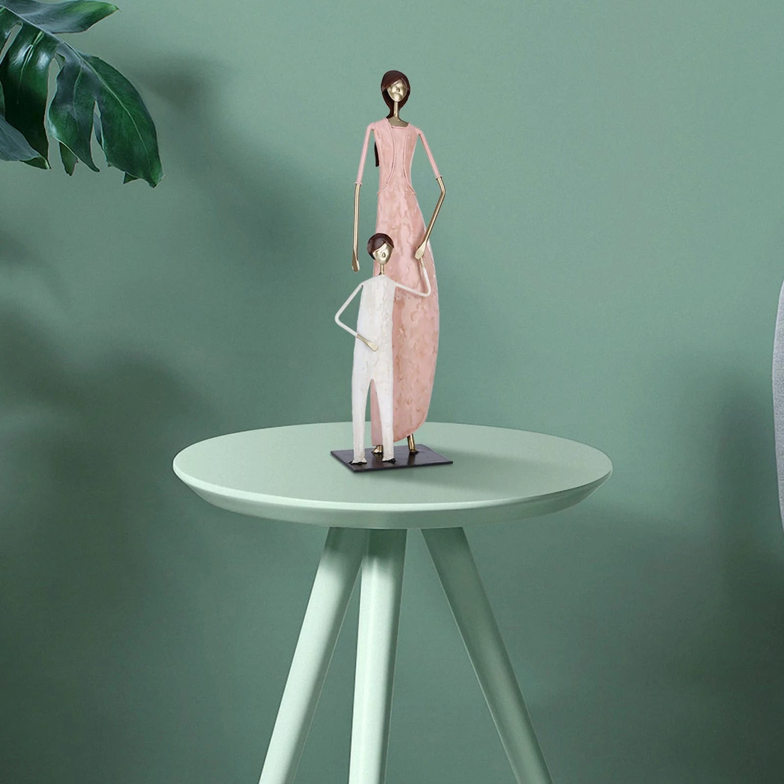 Mother and Son Figurines