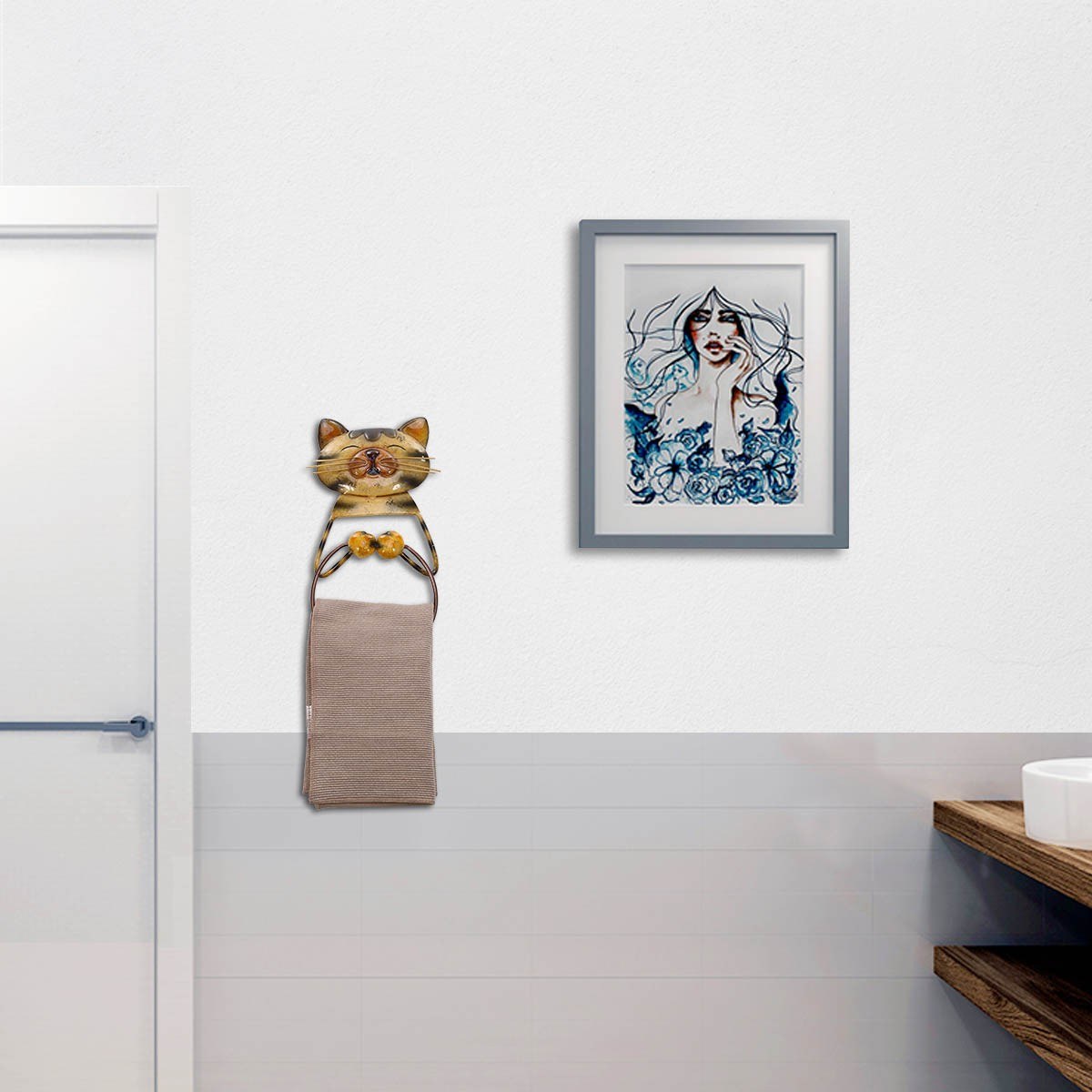 Paper Towel Holder for Kicten Organizer Design with Wall Mount Paper Towel Holder