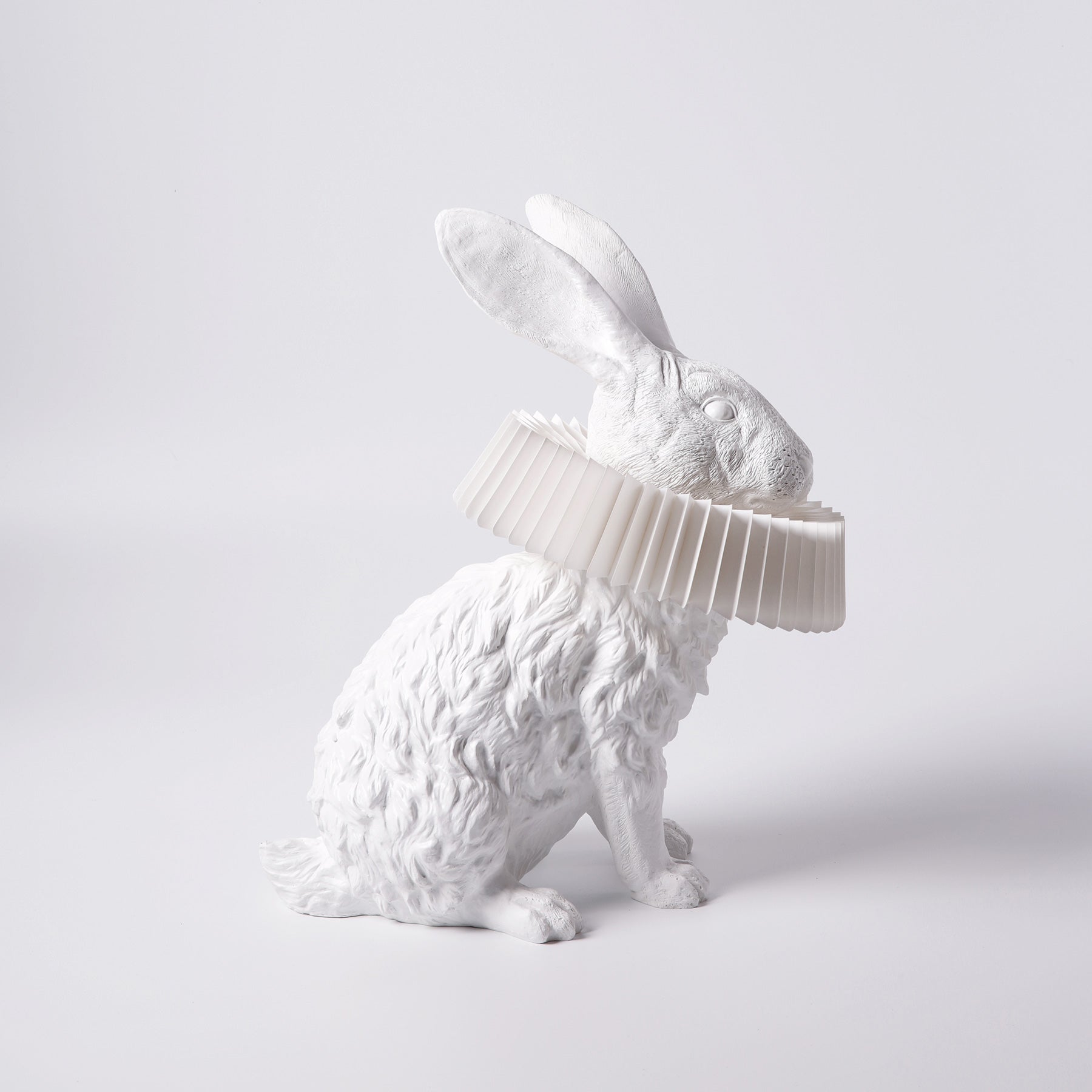 Rabbit Lamp by White Sculpture Decor to Table and Bedside Lamp in the Peace and Naturality