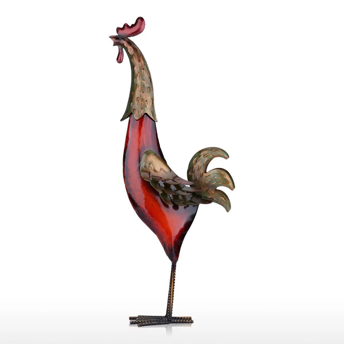 Metal Rooster Statues For Kitchen Decor & Gifts inspired by Christmas