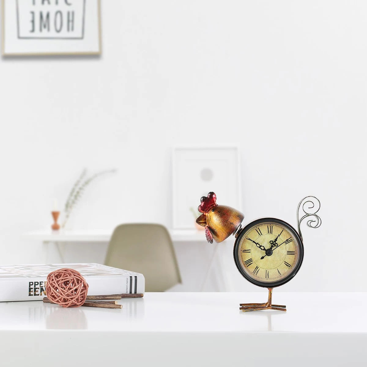 Small & Decorative Table Clock by Cat, Deer, Flamingo, Chicken, Pig