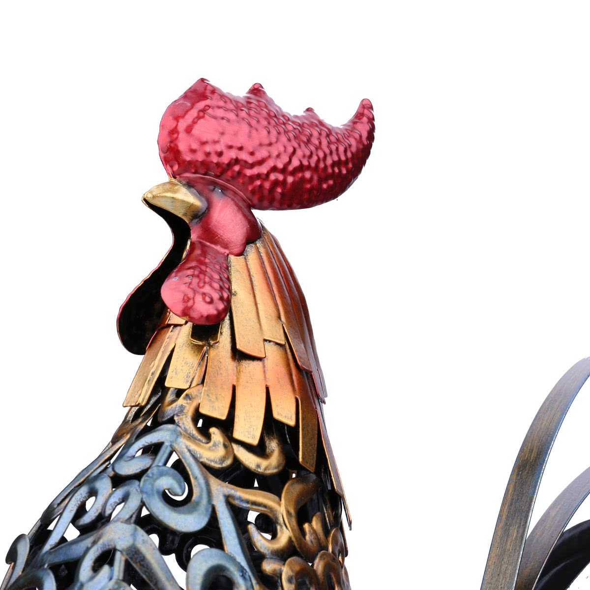 Rooster Kitchen Decor and Rooster Decor with Metal Rooster for Rustic Christmas Decor and Rustic Christmas Ornaments