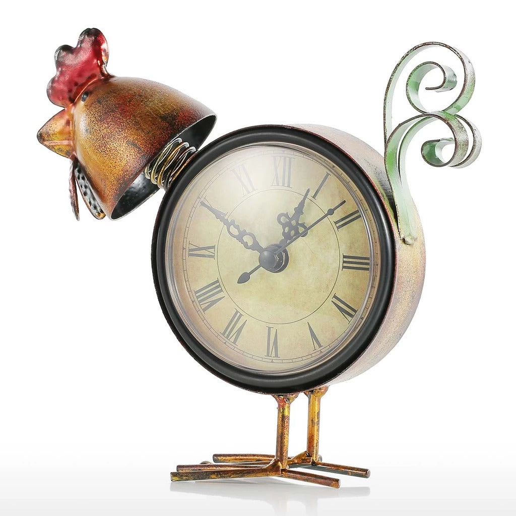 Rooster Kitchen Decor with Clock