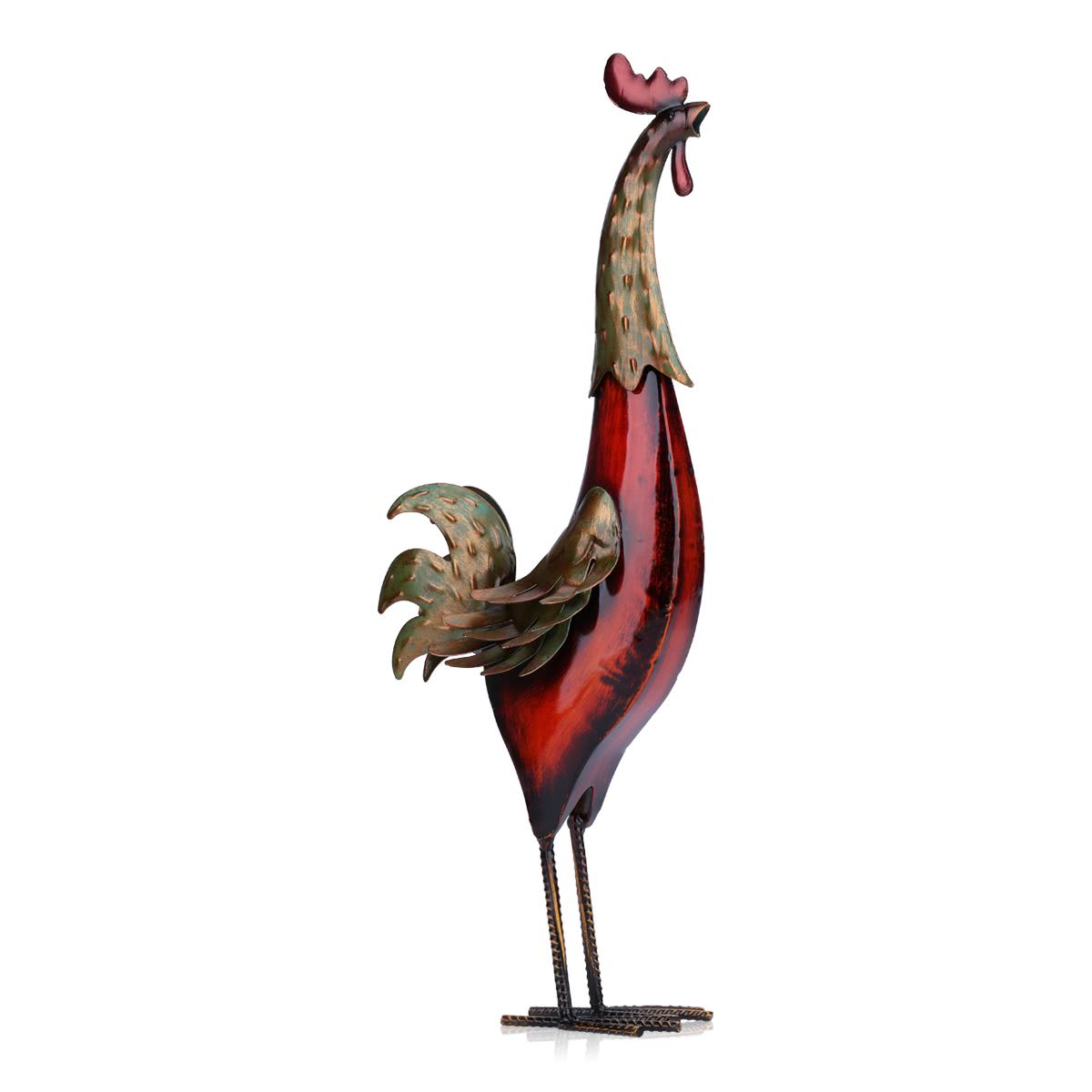 Rooster Kitchen Decor with Metal Rooster for Farmhouse Decor and Christmas Farmhouse Decor