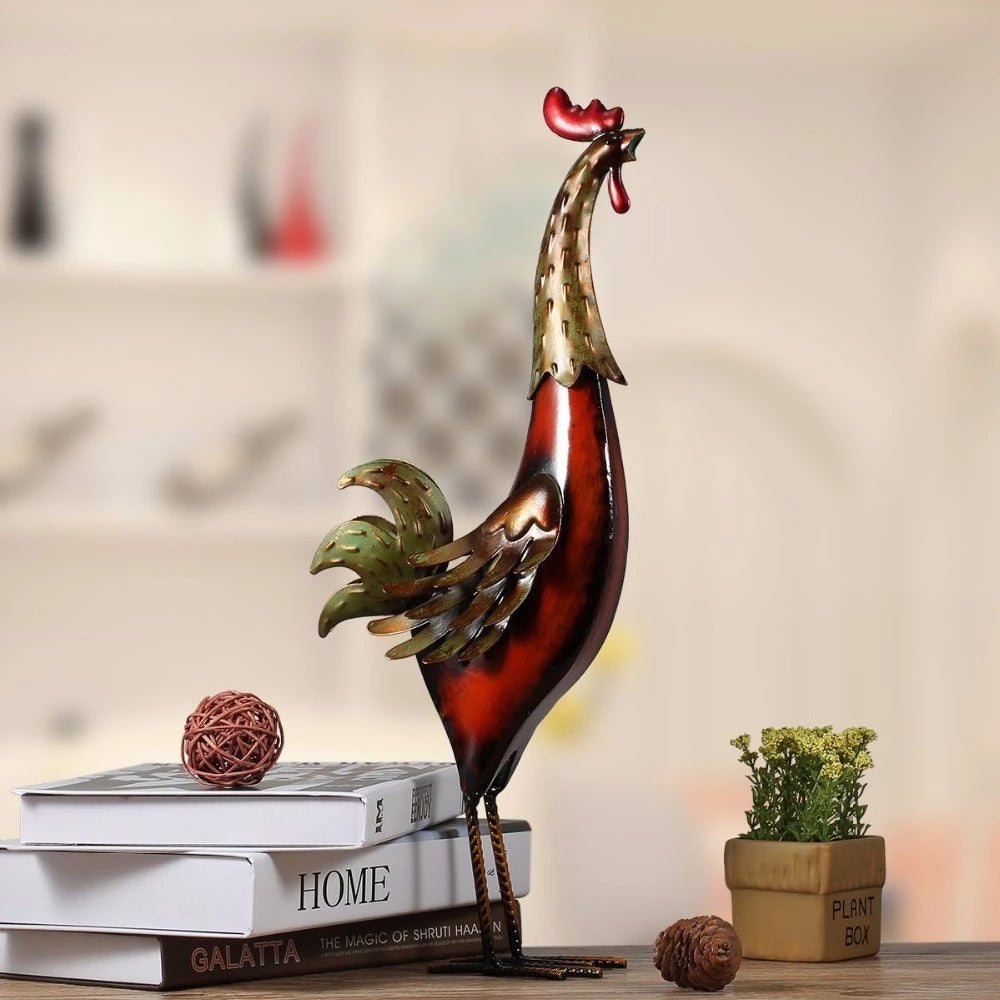 Rooster Kitchen Decor with Rooster Statue