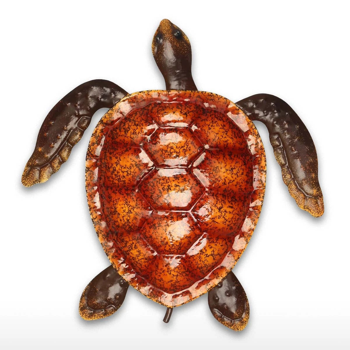 Cute and Baby Sea Turtle Wall Art Decor by Metal Ocean Figurines