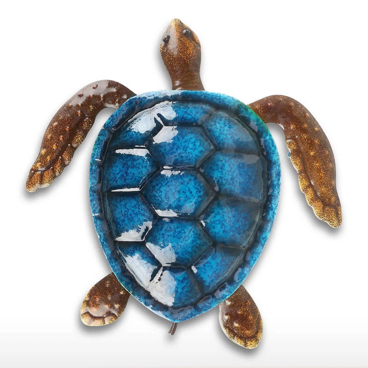 Cute and Baby Sea Turtle Wall Art Decor by Metal Ocean Figurines