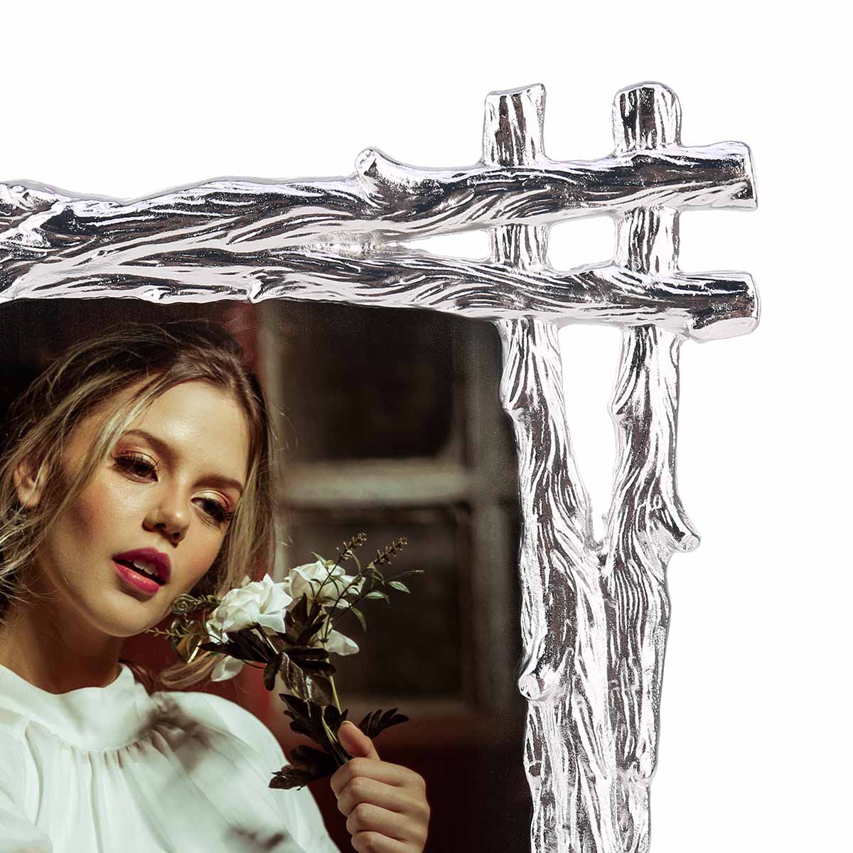 Silver Photo Frame 5X7 to Horizontal and Vertical Use