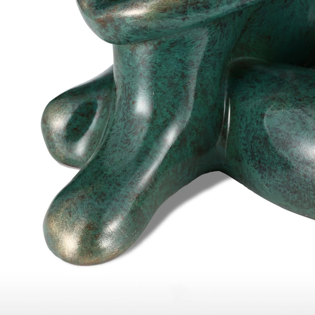 Skulptur Kvinna Tänkande till Gröna Inredningsdetaljer