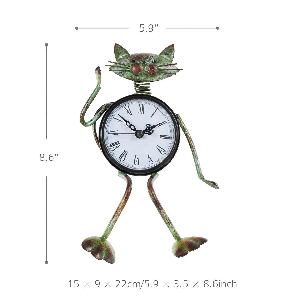 Small & Decorative Table Clock by Cat, Deer, Flamingo, Chicken, Pig