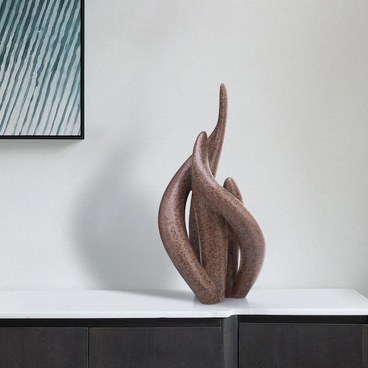 TV Stand and Accent Decor by Resin Modern and Abstract Sculpture