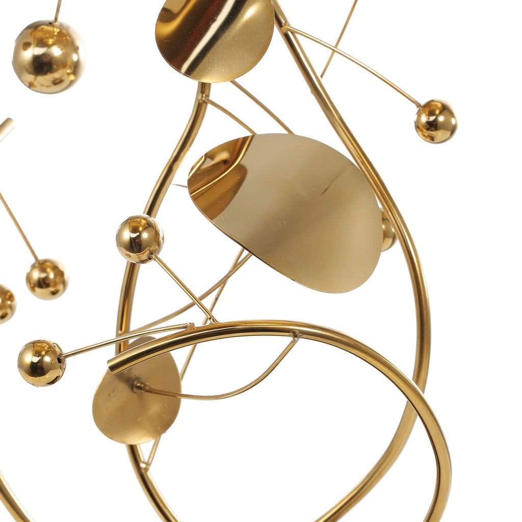 Metal Christmas Tree Sculpture by Small & Tabletop Gold Christmas Decor