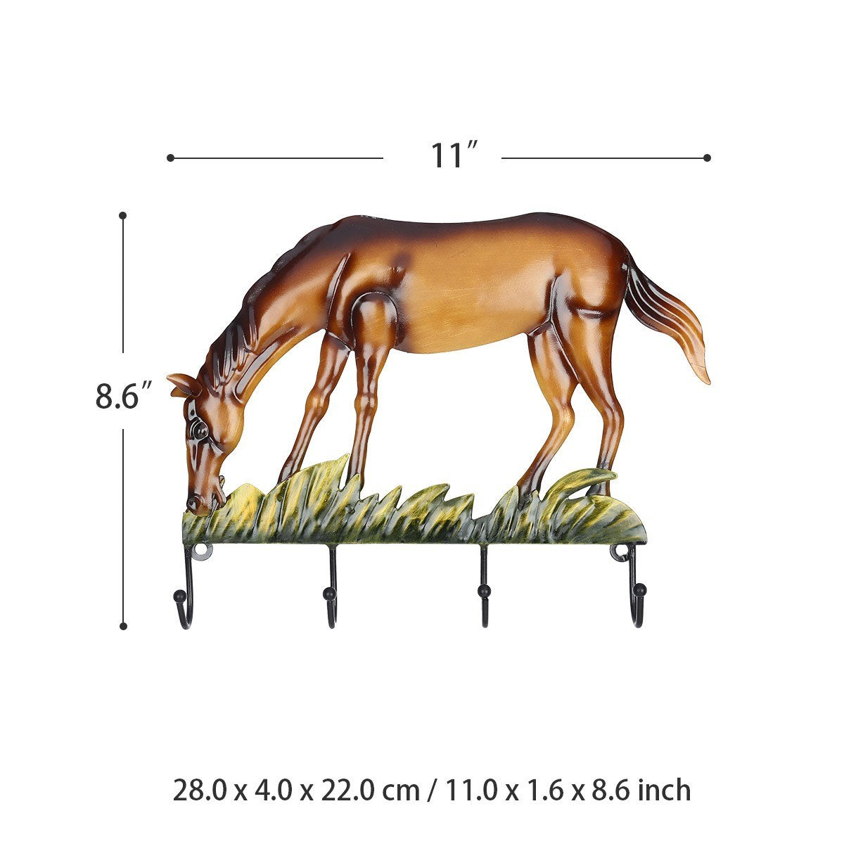This horse wall hook will organize your life by keeping your items in one place