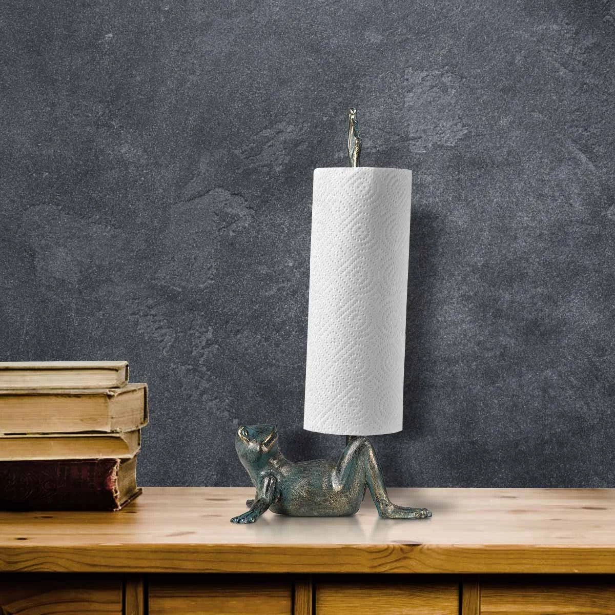 Toilet Paper Holder Statnd and Free Standing Toilet Paper Holder with Frog