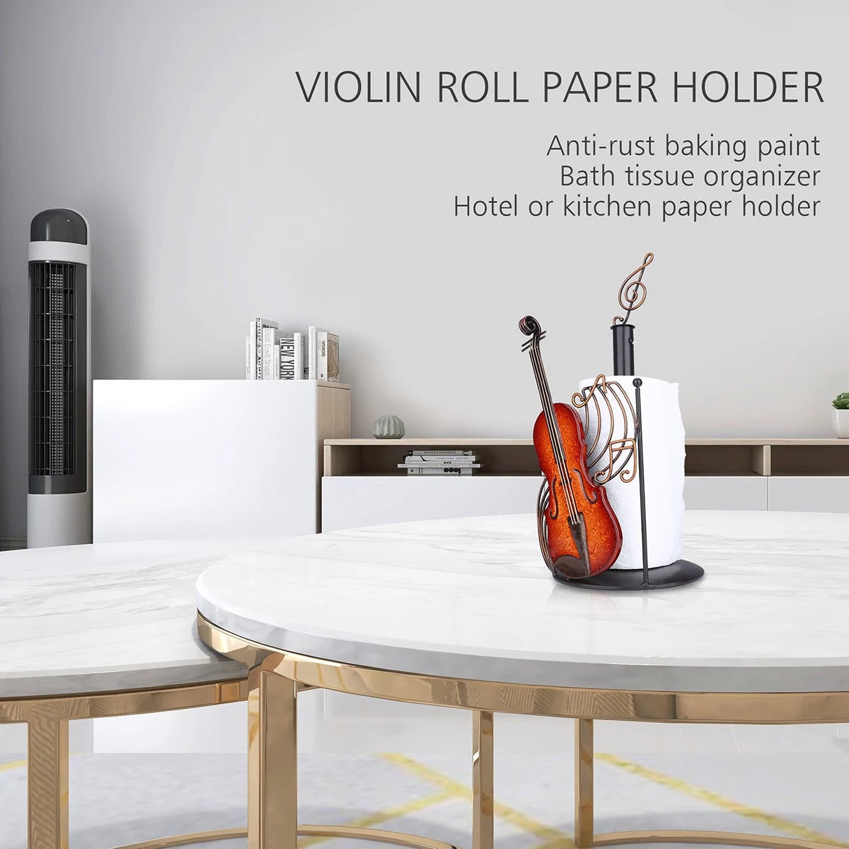 Violin Decor and Ornament with Kitchen Roll Holder