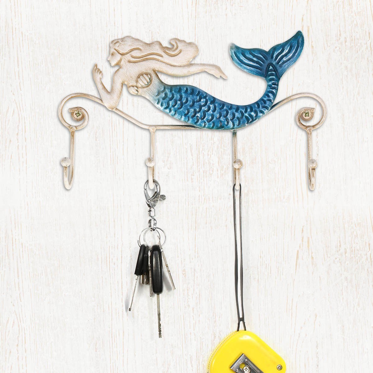 Mermaid Wall Hanging Metal Decor and Mermaid Wall Hook Decor, , Art Decoration, Interior Decoration, Sculpture, Glass Art,