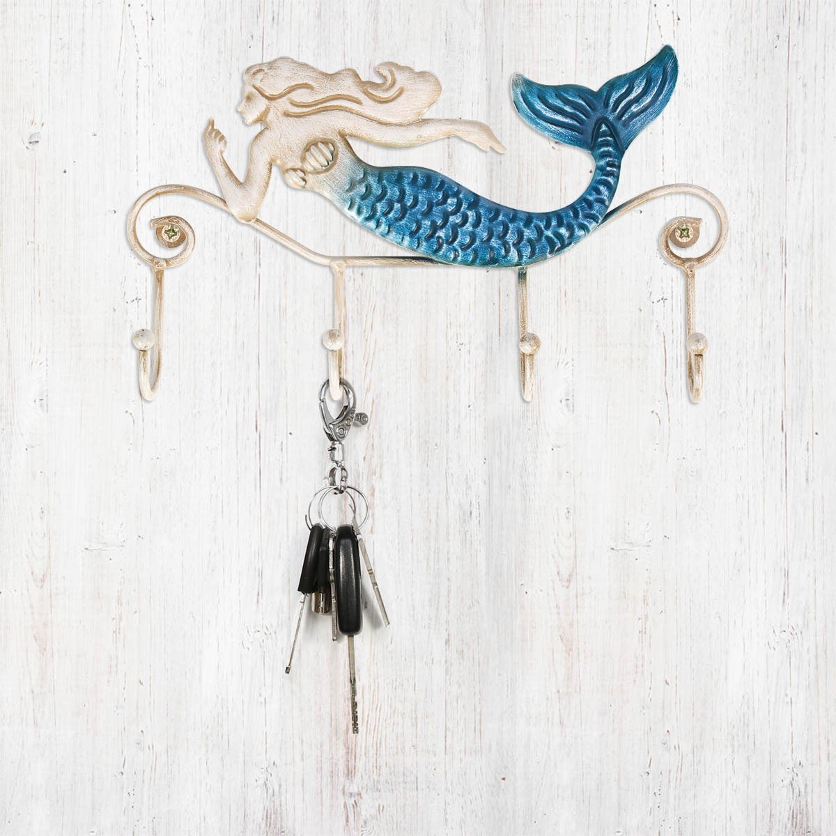 Mermaid Wall Hanging Metal Decor and Mermaid Wall Hook Decor, , Art Decoration, Interior Decoration, Sculpture, Glass Art,