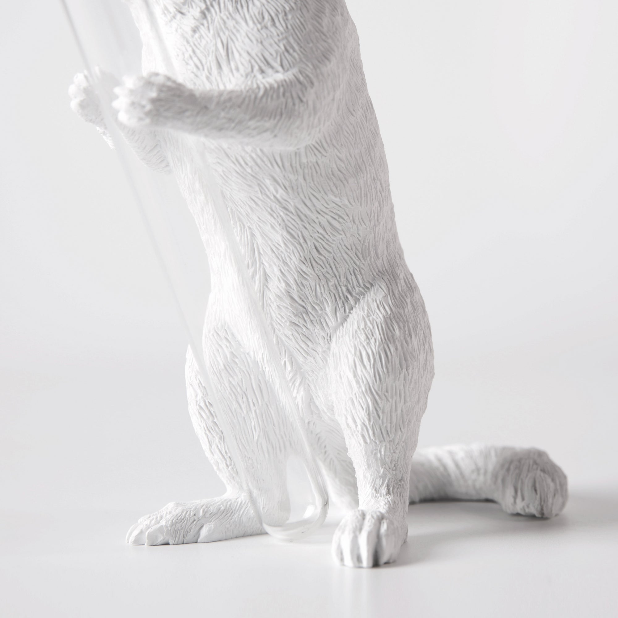 White Vase Series to Flowers and Diffuser Reeds with Squirrel Statue